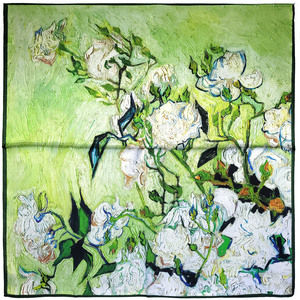 NWT Genuine 100% Mulberry Silk Satin Scarf 25"x25" Medium Square Shawl Wrap 5740